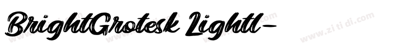 BrightGrotesk Lightl字体转换